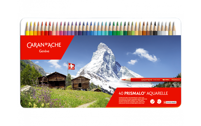 Caran D'Ache Prismalo Aquarelle Colour Pencil 40 Shades