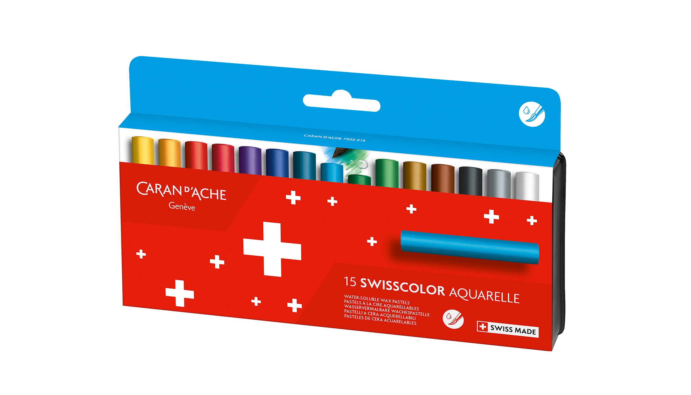 Caran D'Ache Swisscolor Watersoluble Wax Pastel 15 Shade