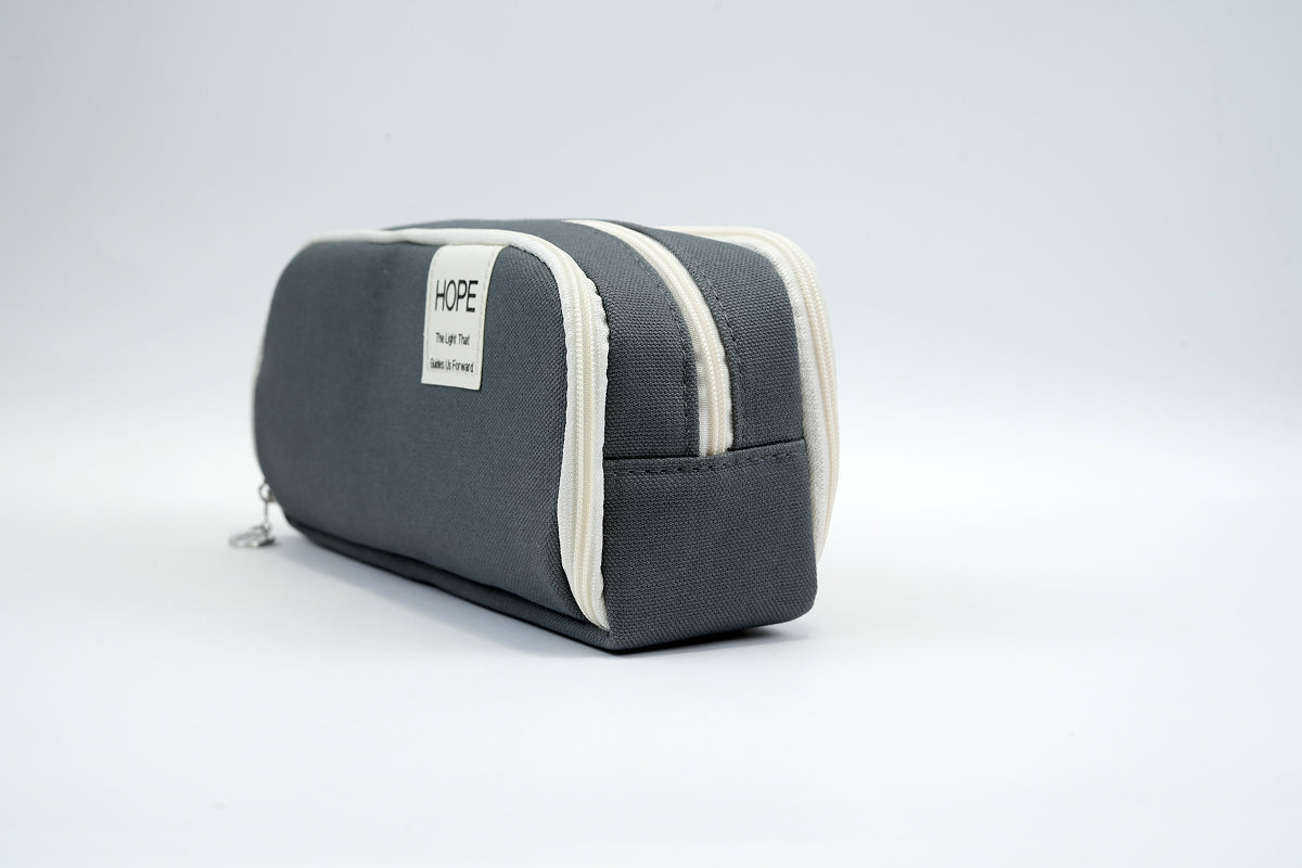 Tri-zip Organizer Pouch - Grey Kidgets