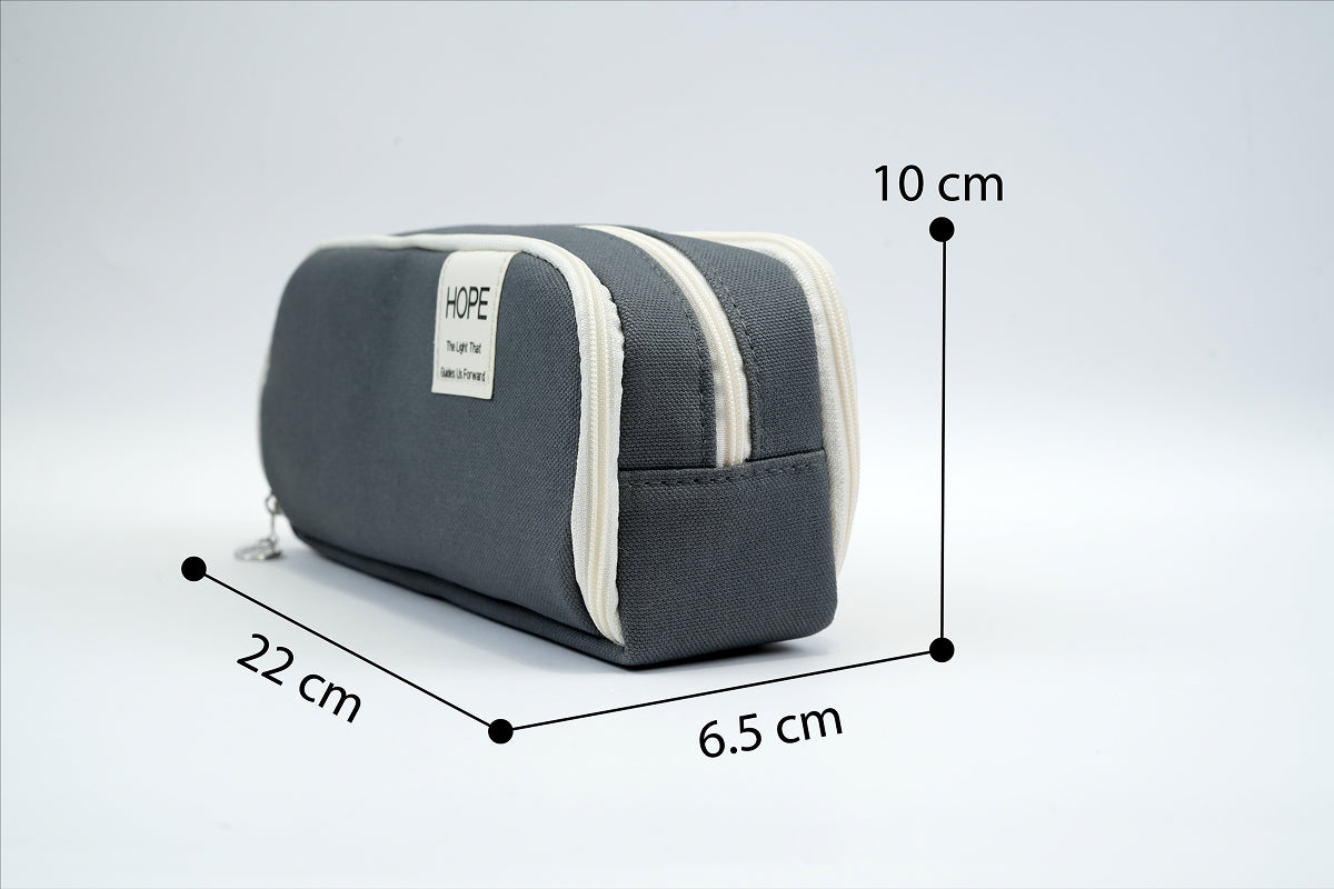 Tri-zip Organizer Pouch - Grey Kidgets