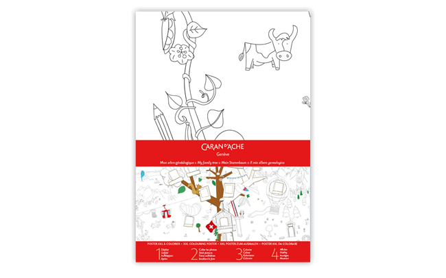 Caran D'Ache Set Family Tree XXL Poster 18 Fancolor