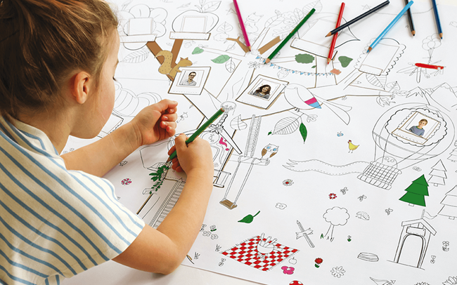 Caran D'Ache Set Family Tree XXL Poster 18 Fancolor