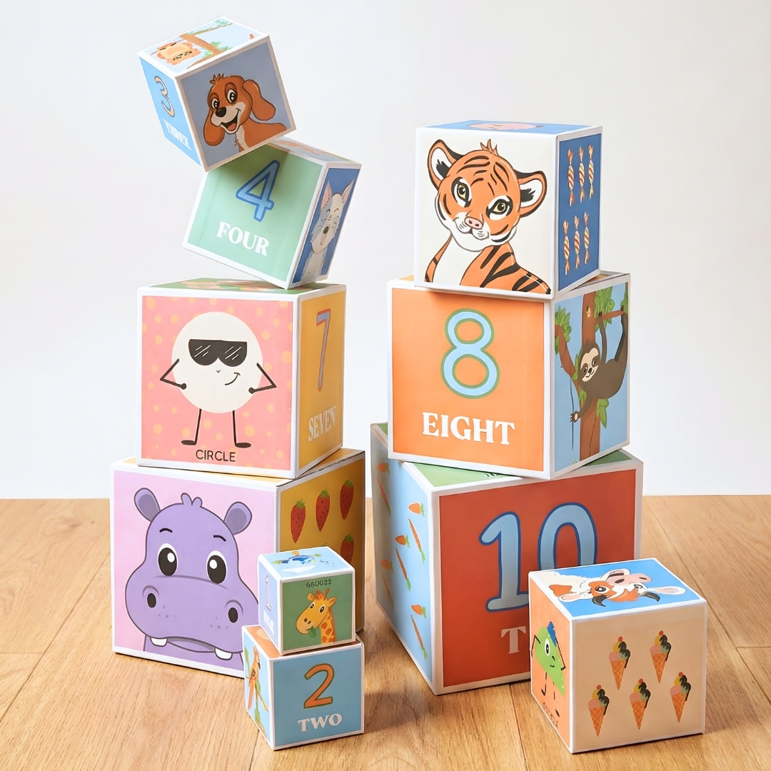 PepPlay Stacking & Nesting Cube | Early Learning Through Stacking Play | 1+ Years