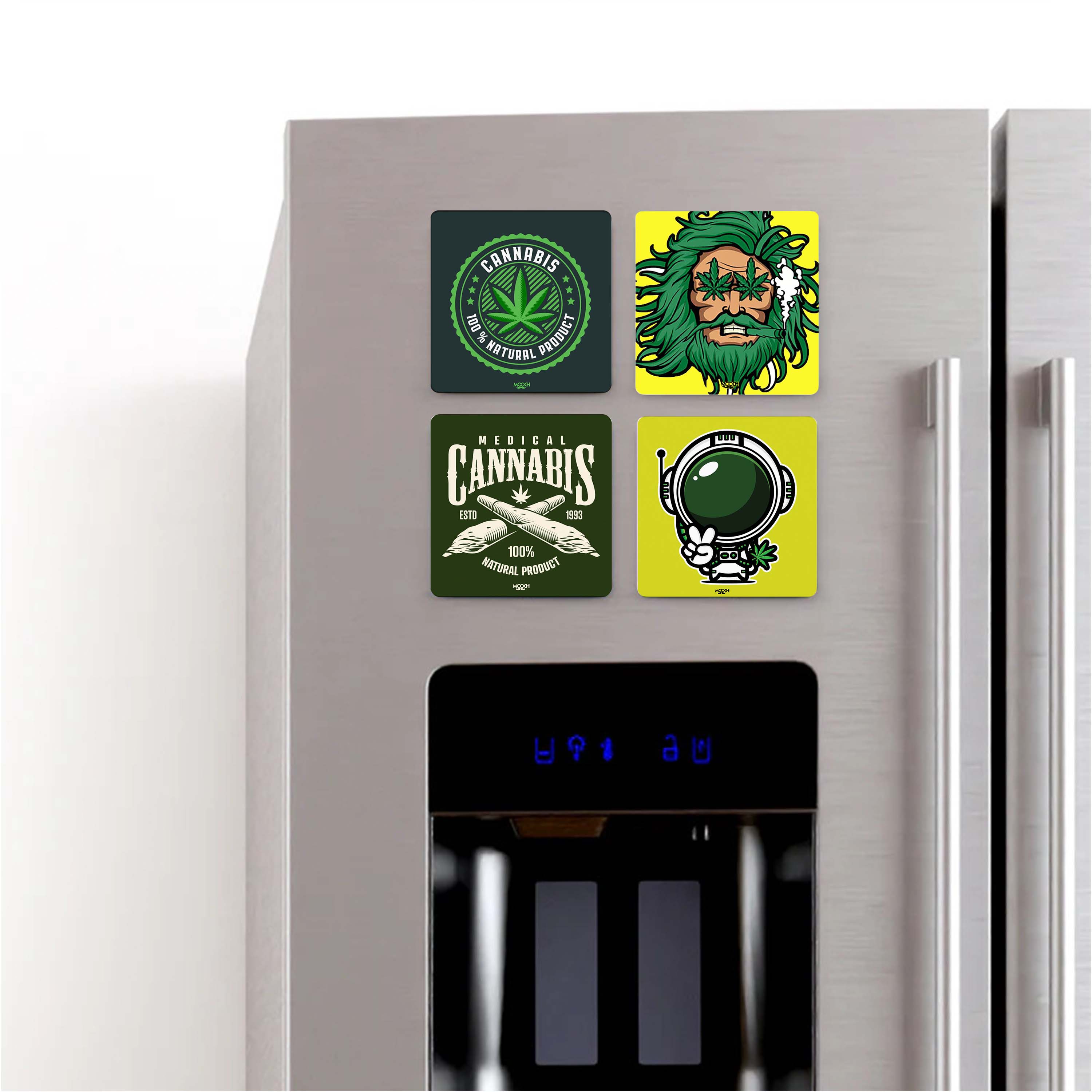 Mooch Magnetic Coaster - It���S Just A Plant Bro - Set Of