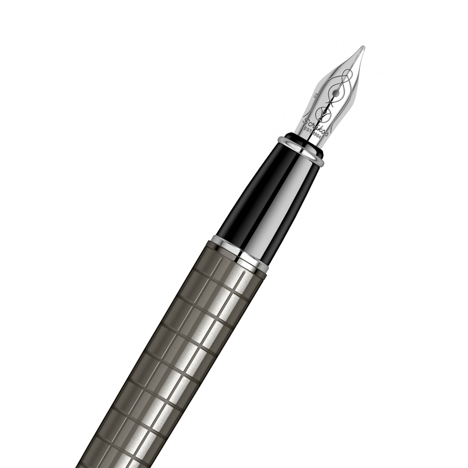 Scrikss | Honour 38 | Carbon Gray | Fountain Pen | Gun Metal Plated Trims Scrikss