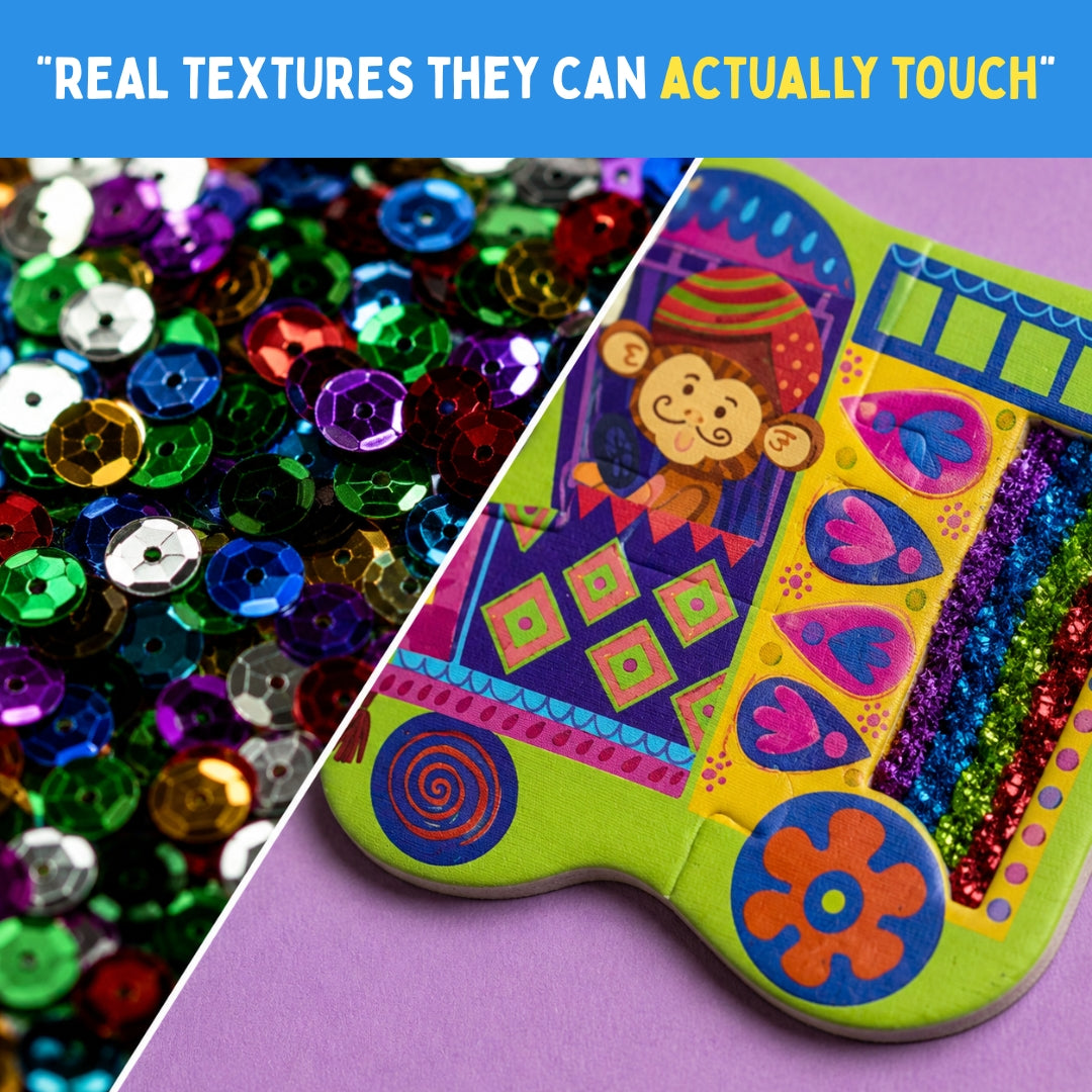PepPlay My First Touch & Feel Puzzles - Colourful Vehicles | Sensory Learning for Toddlers | 1+ Years