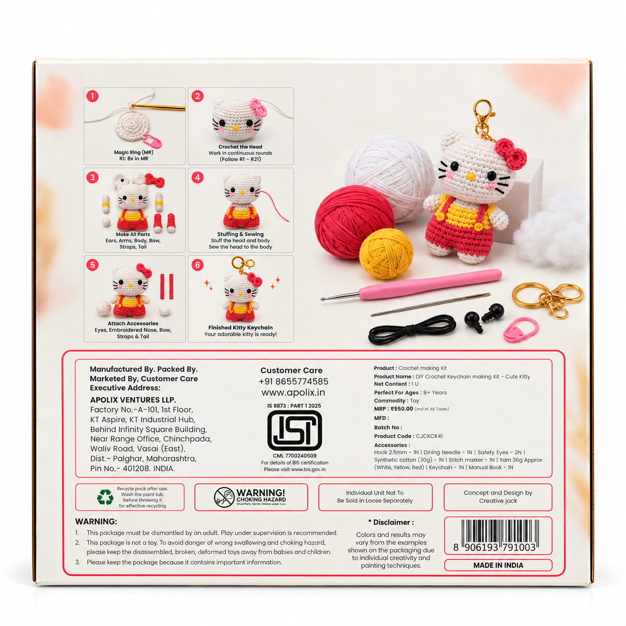 Crochet Keychain Making Kit - 2