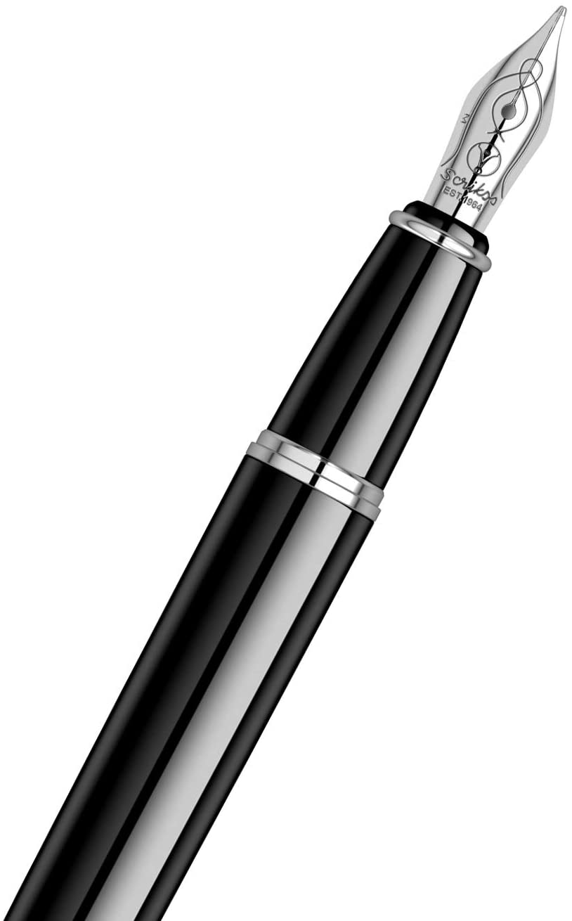 Scrikss | Honour 38 | Glossy Black | Fountain Pen | Medium Nib Scrikss