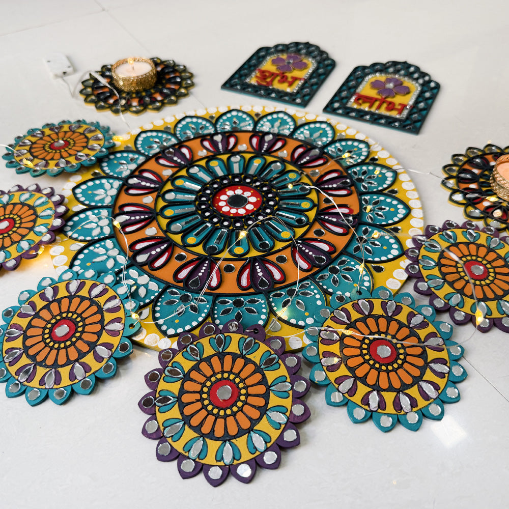 iCraft Traditional Mandala Art Kit - Diwali Painting Set iCraft