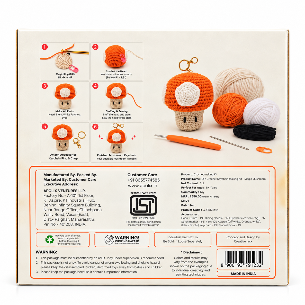 Crochet Keychain Making Kit - 2