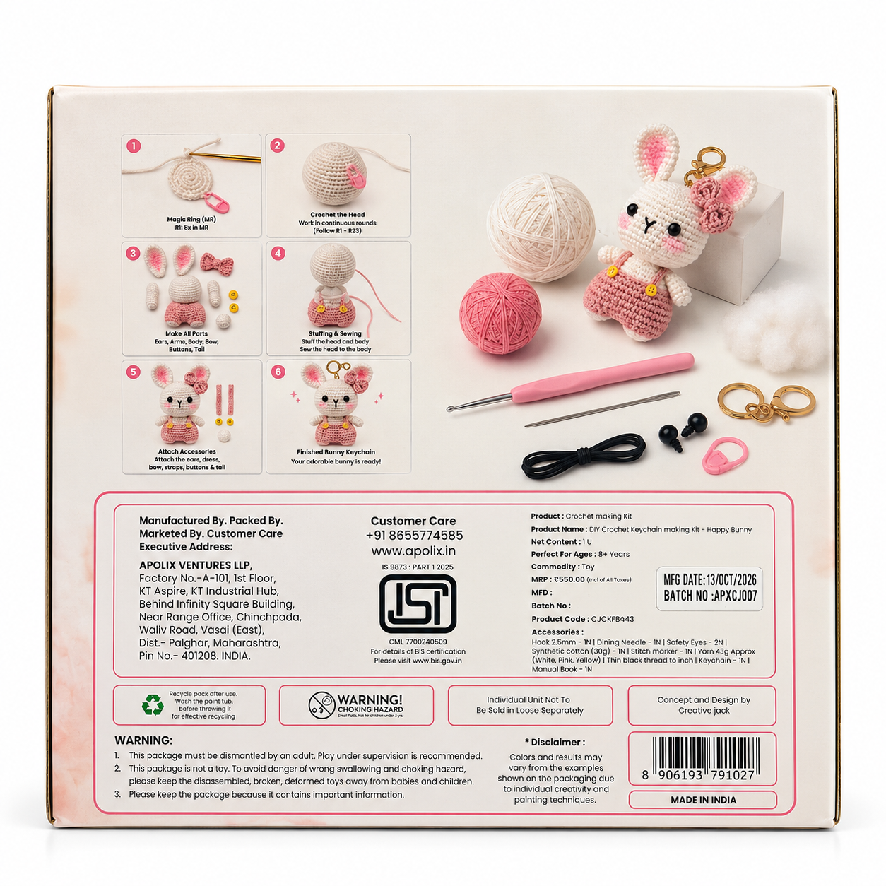 Crochet Keychain Making Kit - 2