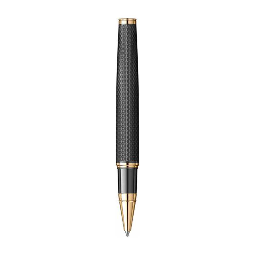 Scrikss | Oscar-390 | Roller Pen | Matt Black with Gold Trim Scrikss