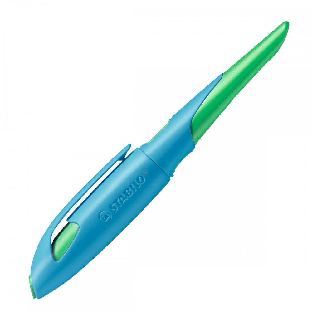 Stabilo | Easy Birdy | Fountain Pen | Left Handed | Sky Blue-Grass Green | Medium nib - penpencilink