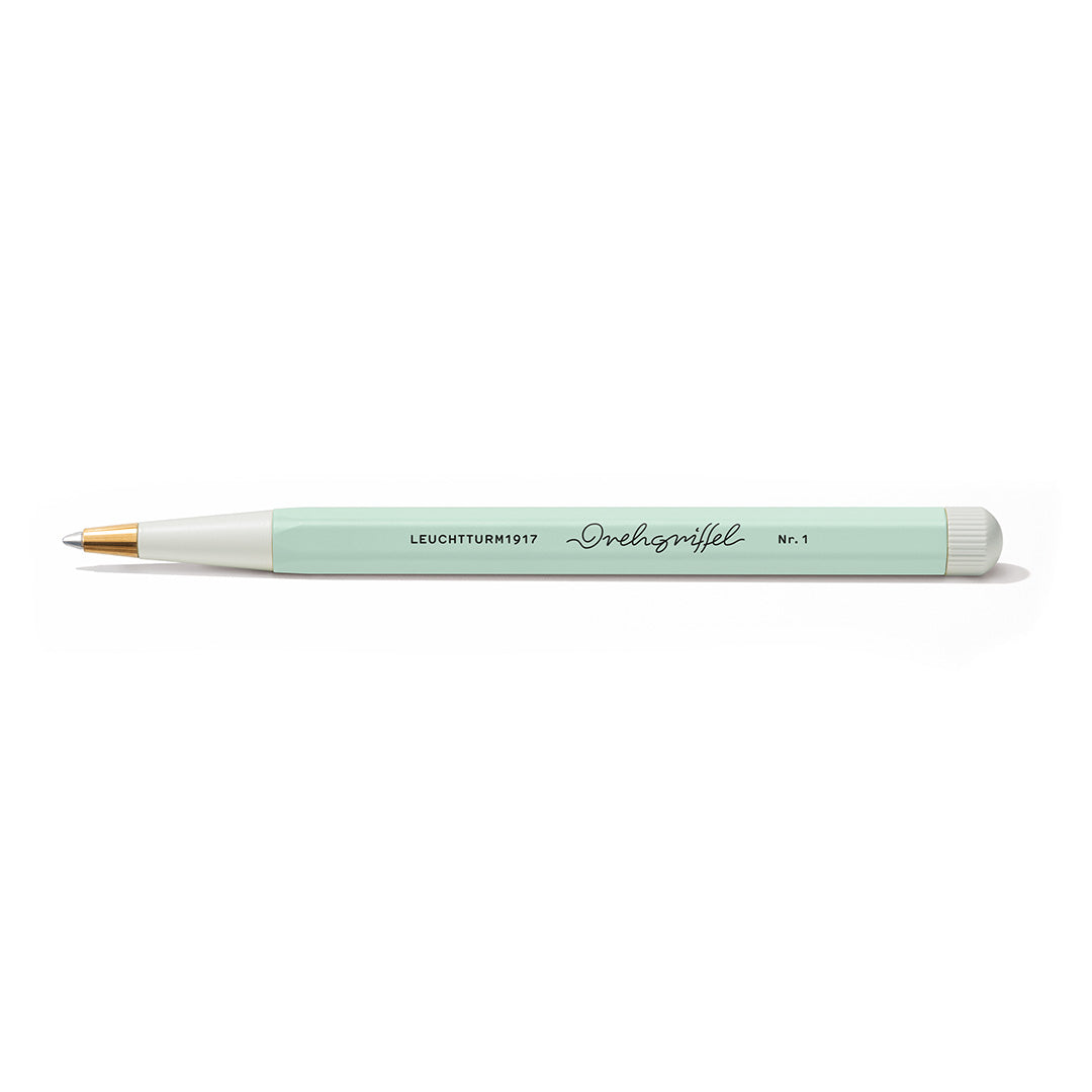LEUCHTTURM1917 Gel Pen with Document Proof Black Ink | Drehgriffel No. 1 | Mint Green| Twist Mechanism LEUCHTTURM1917