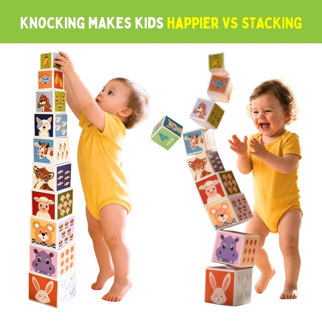 PepPlay Stacking & Nesting Cube | Early Learning Through Stacking Play | 1+ Years