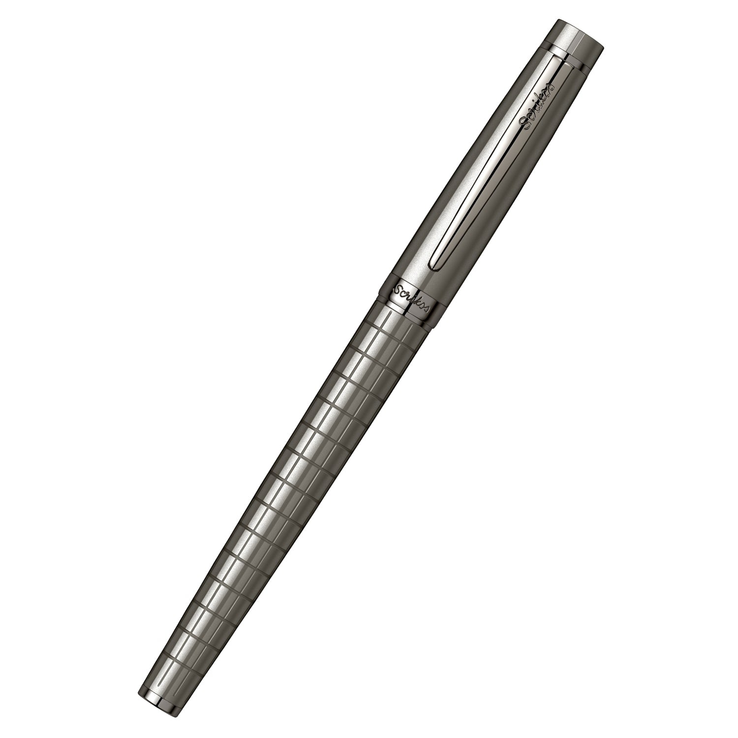 Scrikss | Honour 38 | Carbon Gray | Fountain Pen | Gun Metal Plated Trims Scrikss