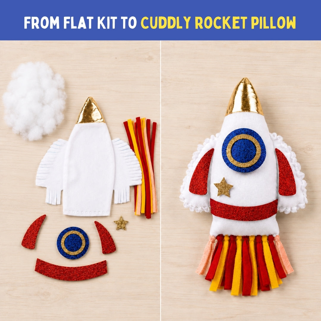 PepPlay Make Your Rocket Pillow | No-Sew DIY Craft Fun | 6+ Years