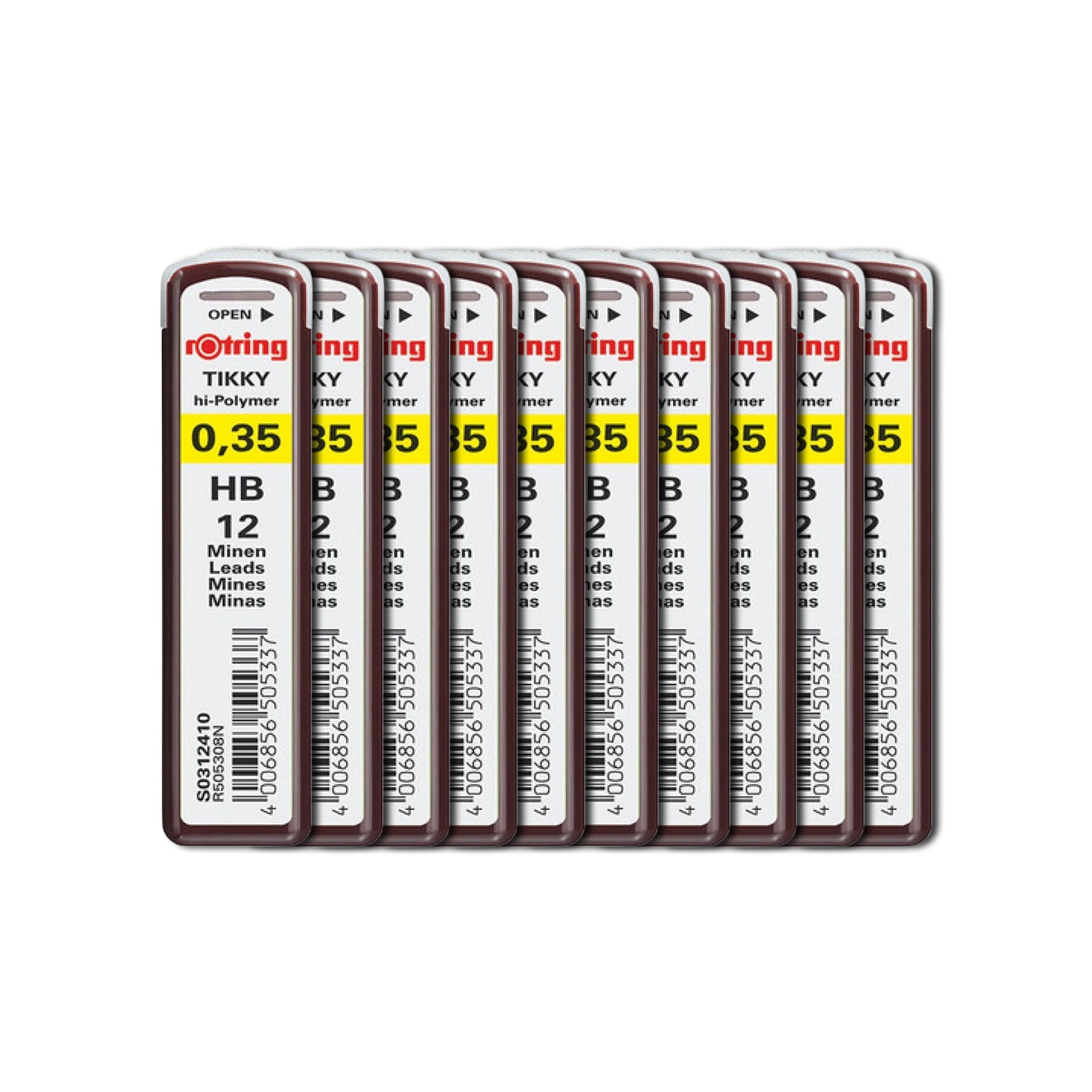 Rotring | Tikky | HB Replacement Leads | Pack of 10 Rotring