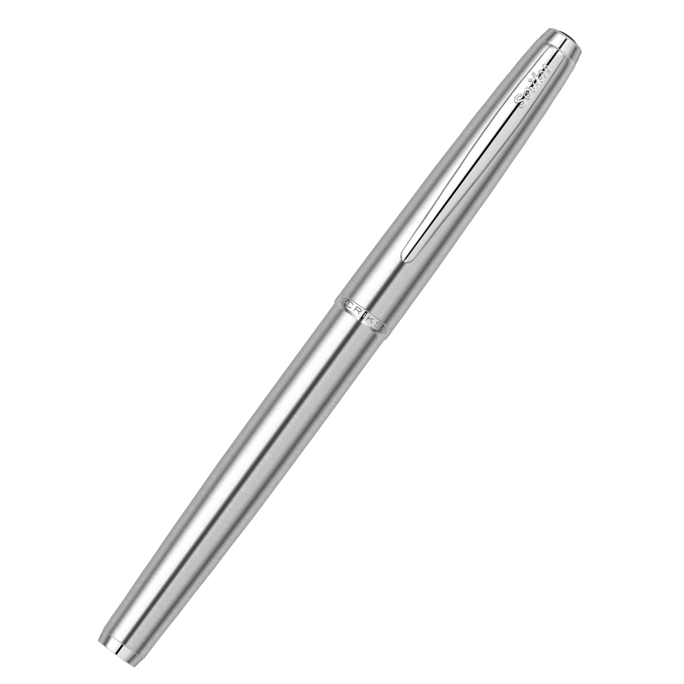 Scrikss | Metropolis 78M | Fountain Pen | Satin Chrome-CT Medium Scrikss