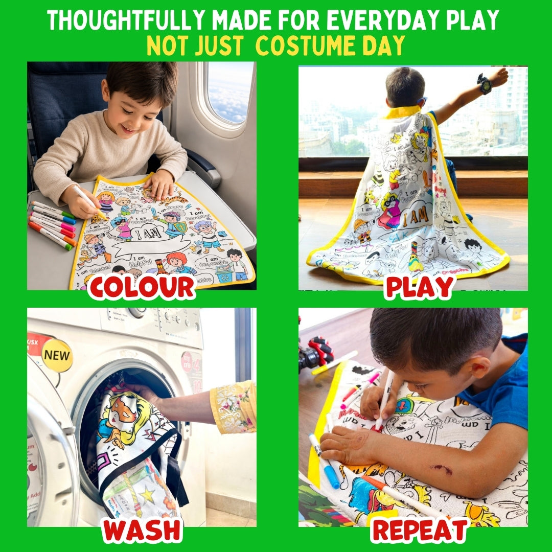PepPlay My Affirmation Cape Kit | Positive Play & Self-Expression | 4+ Years