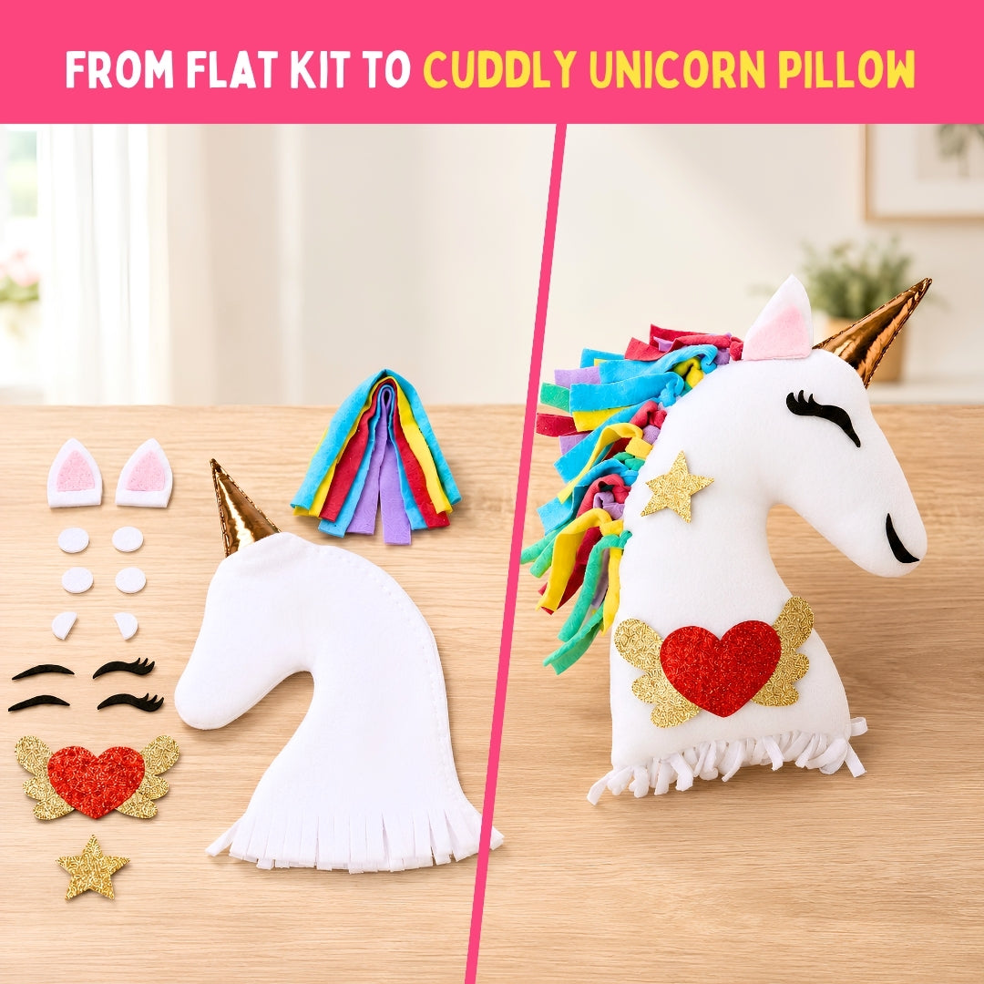 PepPlay Make Your Unicorn Pillow | No-Sew DIY Craft Fun | 6+ Years