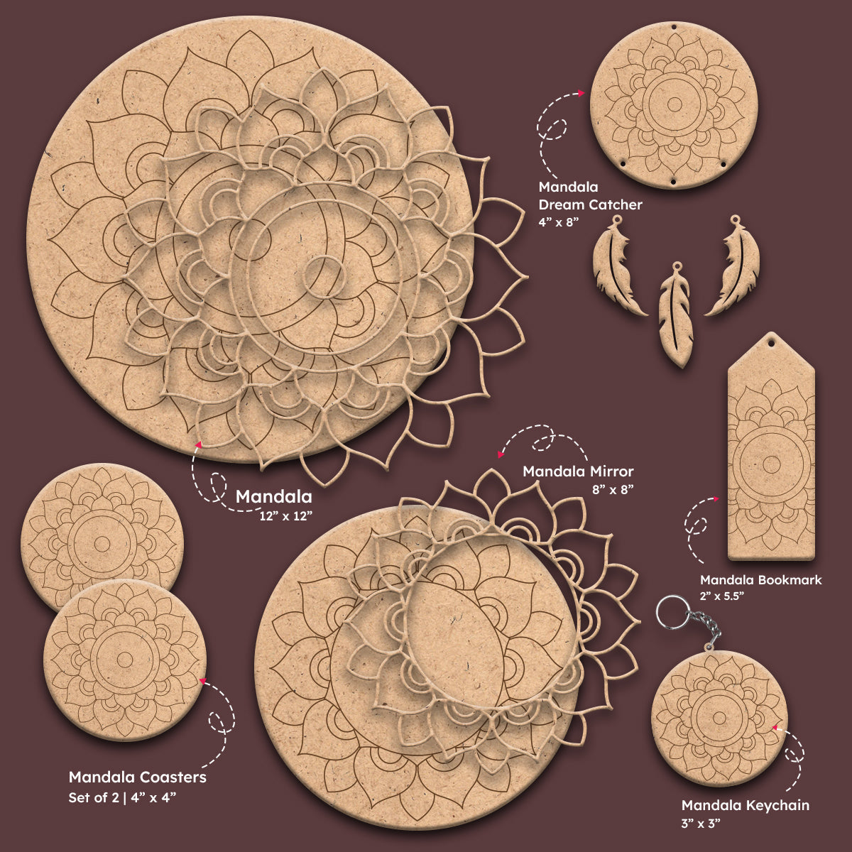 iCraft DIY Mandala Art Kit - Festive Creative Home Décor iCraft