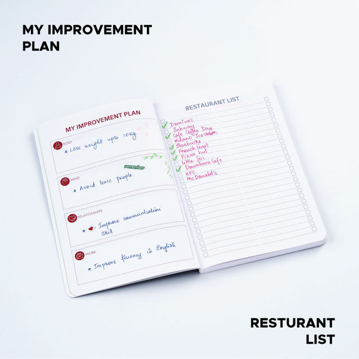 Factor Notes A5 Notebook - Ruled & Planner 160 Pages (Little Things)