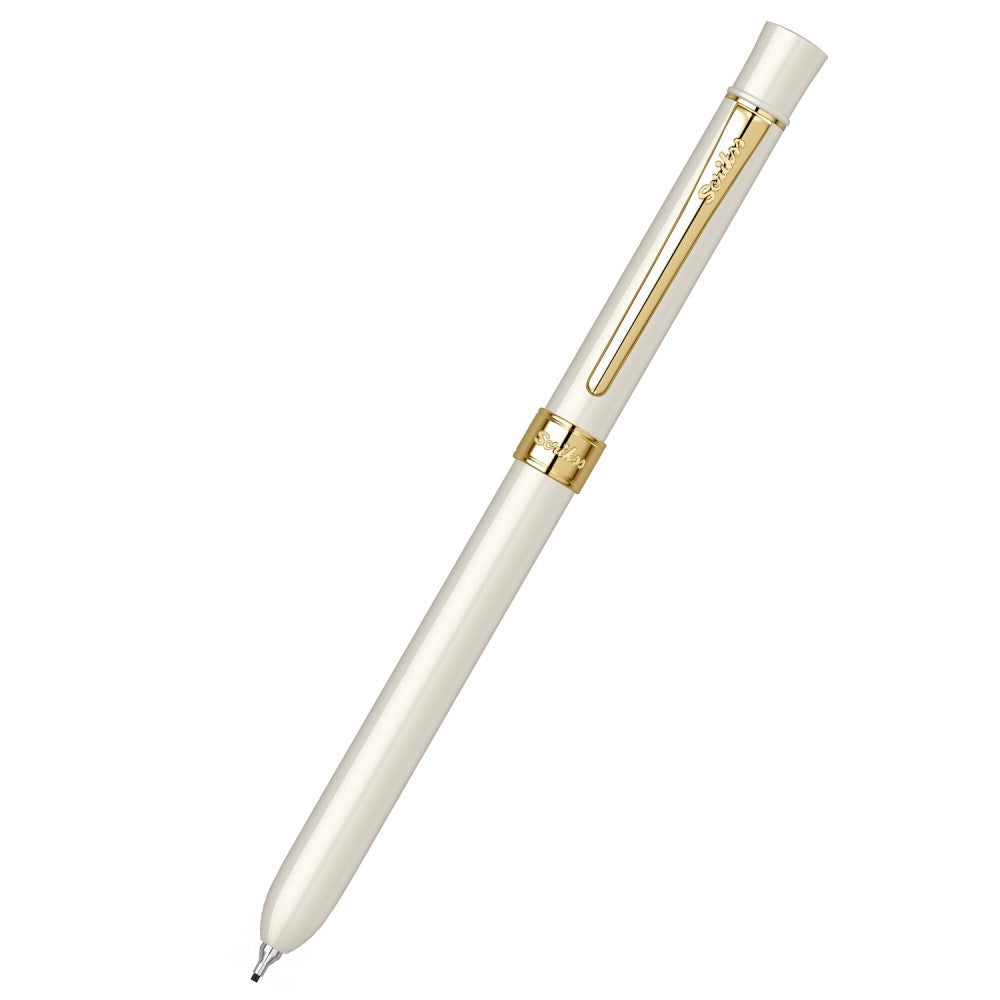 Scrikss | Trio 93 | Multi Function Pen | Ivory Gold-GT Scrikss