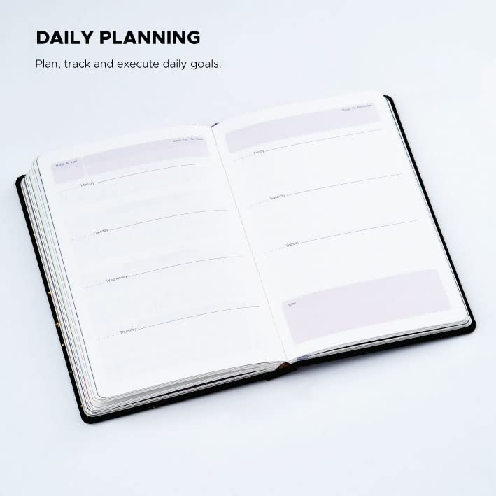 Factor Notes Undated Daily Planner Hardbound - 12 Months (Enjoy The Little Things) Factor Notes