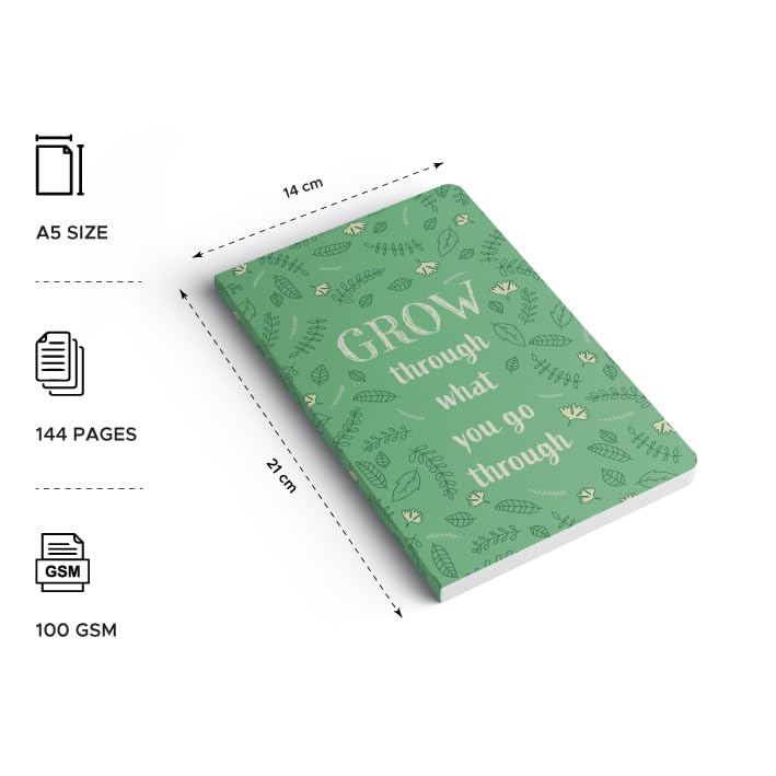 Factor Notes A5 Notebook - Grow 90 GSM Plain 160 Pages Factor Notes