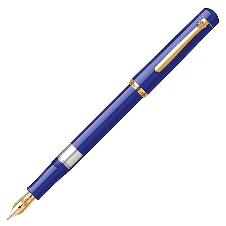 Scrikss | 419 Piston Filler | Fountain Pen | Dark Blue GT Scrikss