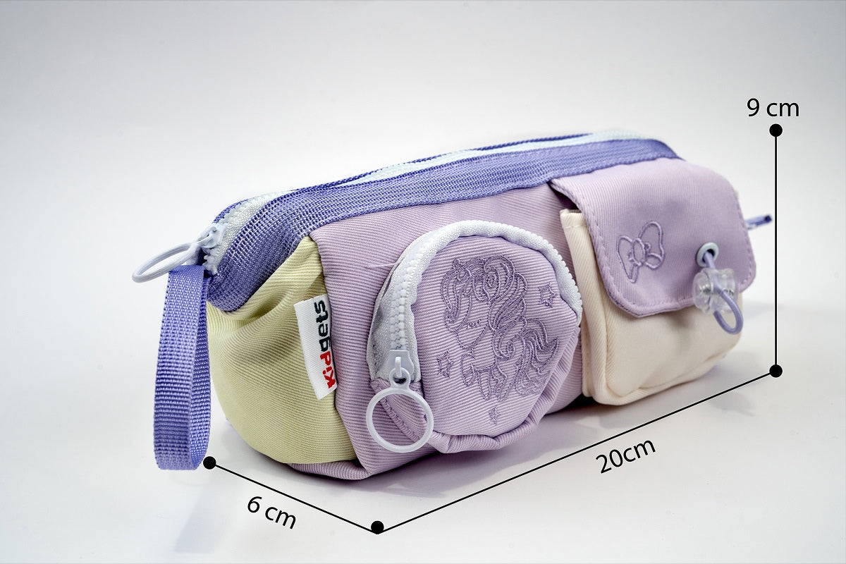 Unicorn Stationery  Pouch - Purple Kidgets