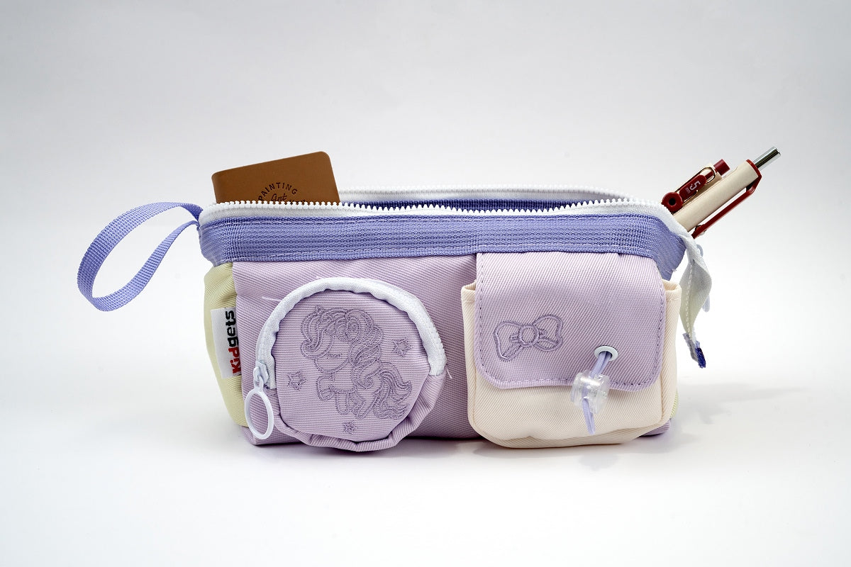 Unicorn Stationery  Pouch - Purple Kidgets