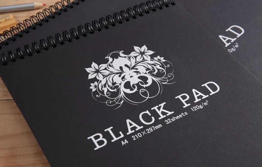 Artrack Black Drawing Sketchbook Wire Bound 32 Sheets