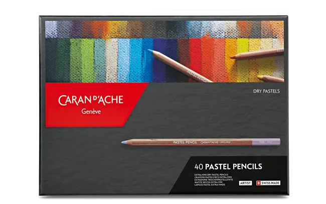 Caran D'Ache Artist Pastel Pencil 40 Shades Box