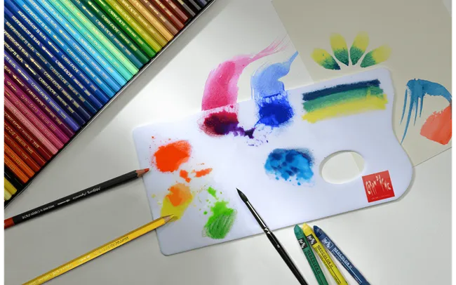 Caran D'Ache Artist Water Colour Palette White 26 X13 Cm