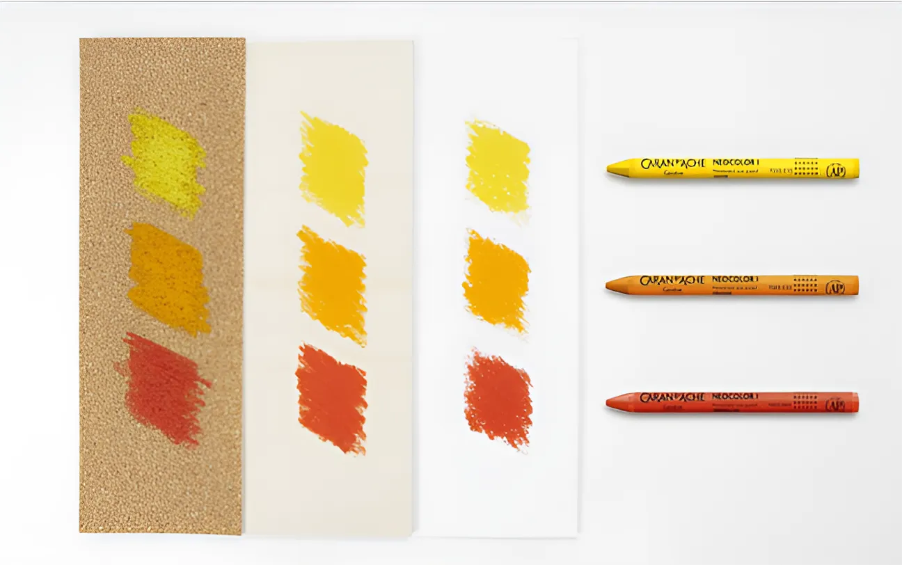 Caran D'Ache Classic Neocolor II Water Soluble Metallic Pastels Gold Color