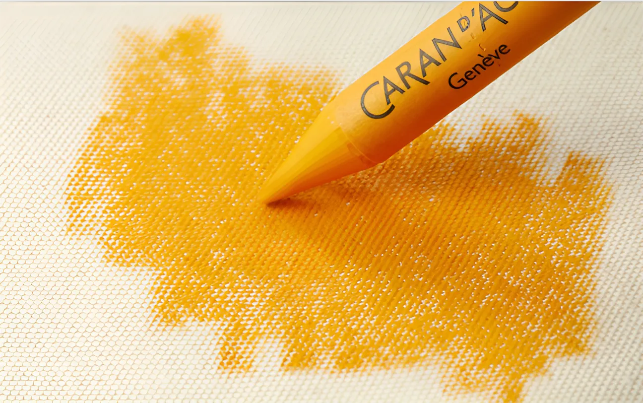Caran D'Ache Classic Neocolor II Water Soluble Metallic Pastels Gold Color