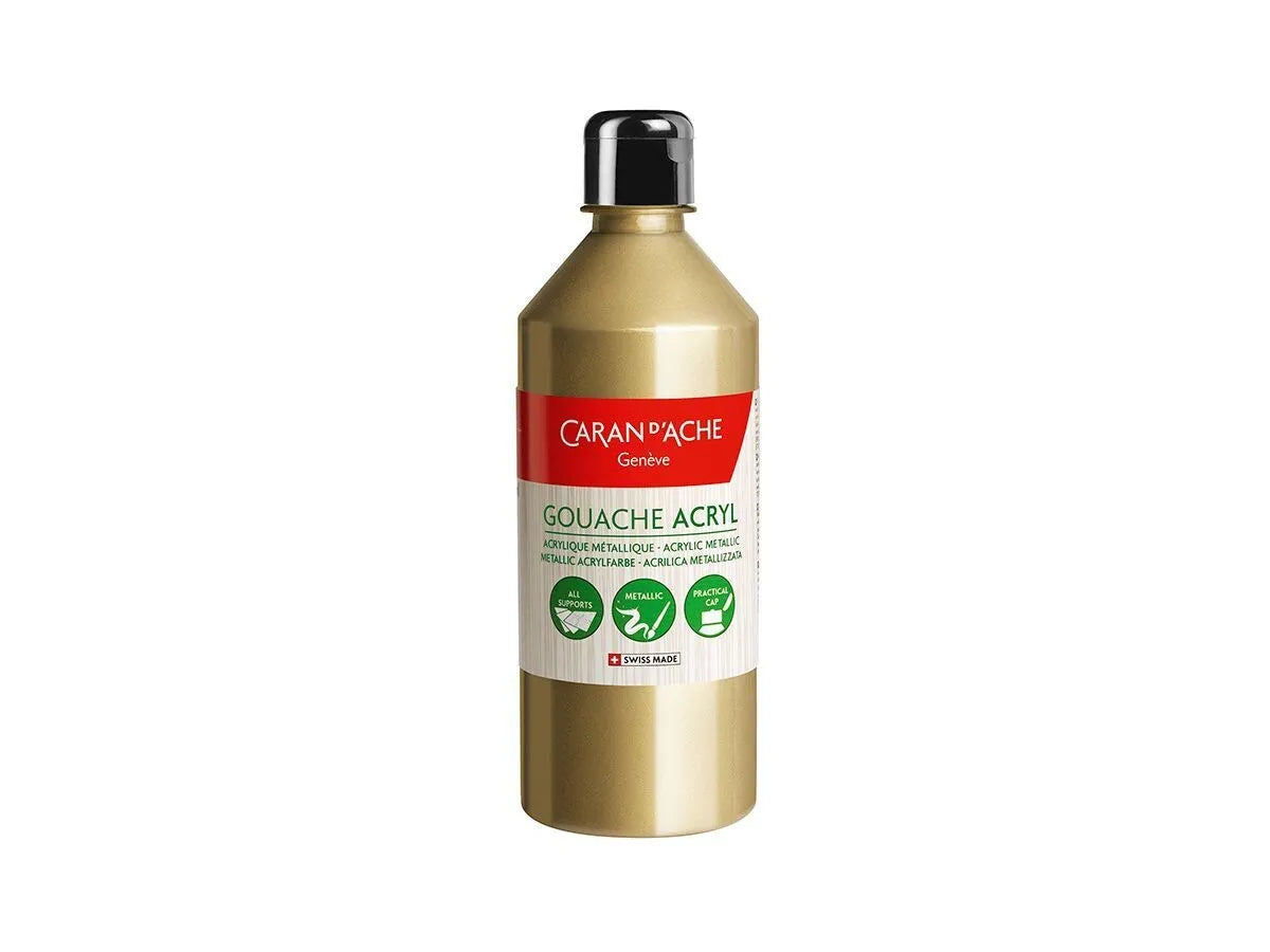 Caran D'Ache Acryl Liquid 500ml Gold