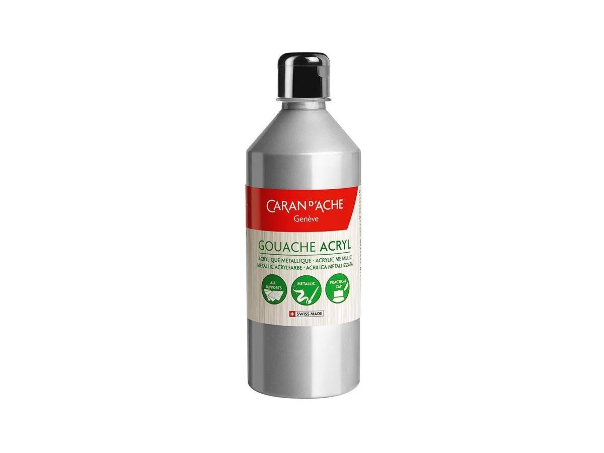 Caran D'Ache Acryl Liquid 500ml Silver