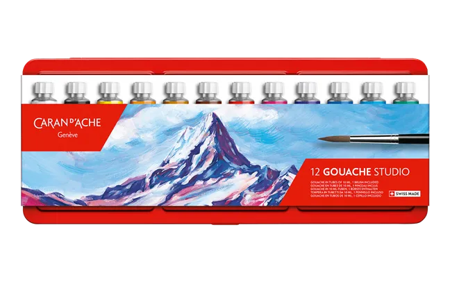 Caran D'Ache Studio Tube 10ml 12 Shades