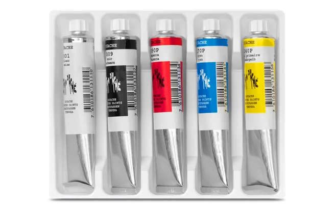 Caran D'Ache Studio Colour Tubes 21 Ml 5 Shades