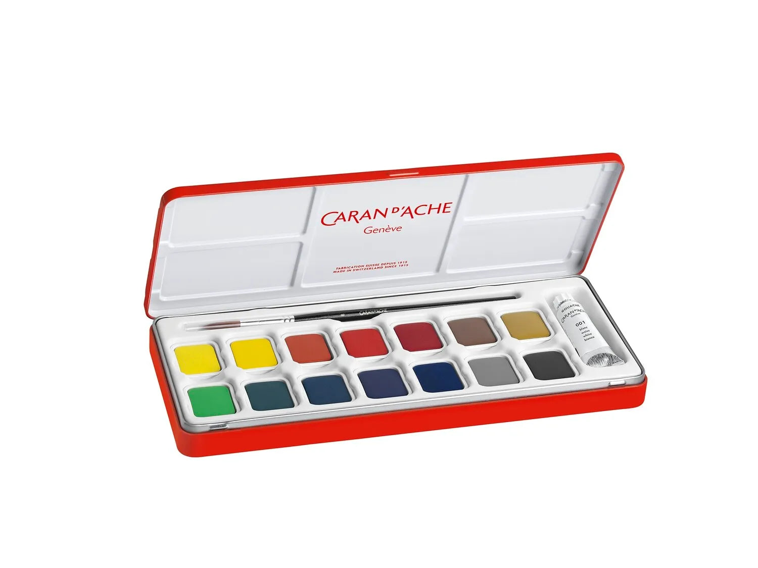 Caran D'Ache Studio Metal Box 15 Colour Tablets