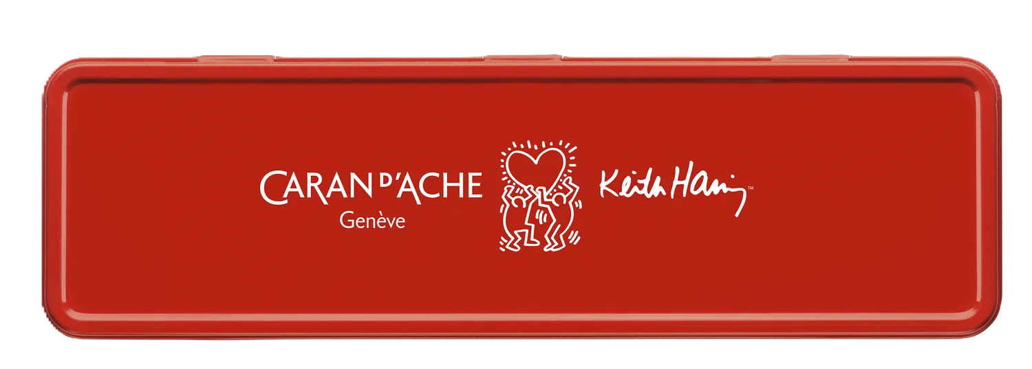 Caran D'Ache + Keith Haring Colour Set: 10 Water-Soluble Pencils & Brush Pen