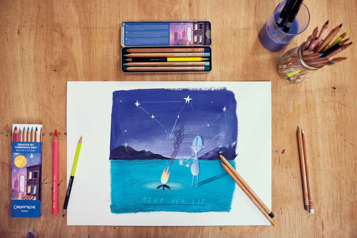Caran D'Ache Luminance 6901™ Creative Set: Special Edition By Oliver Jeffers