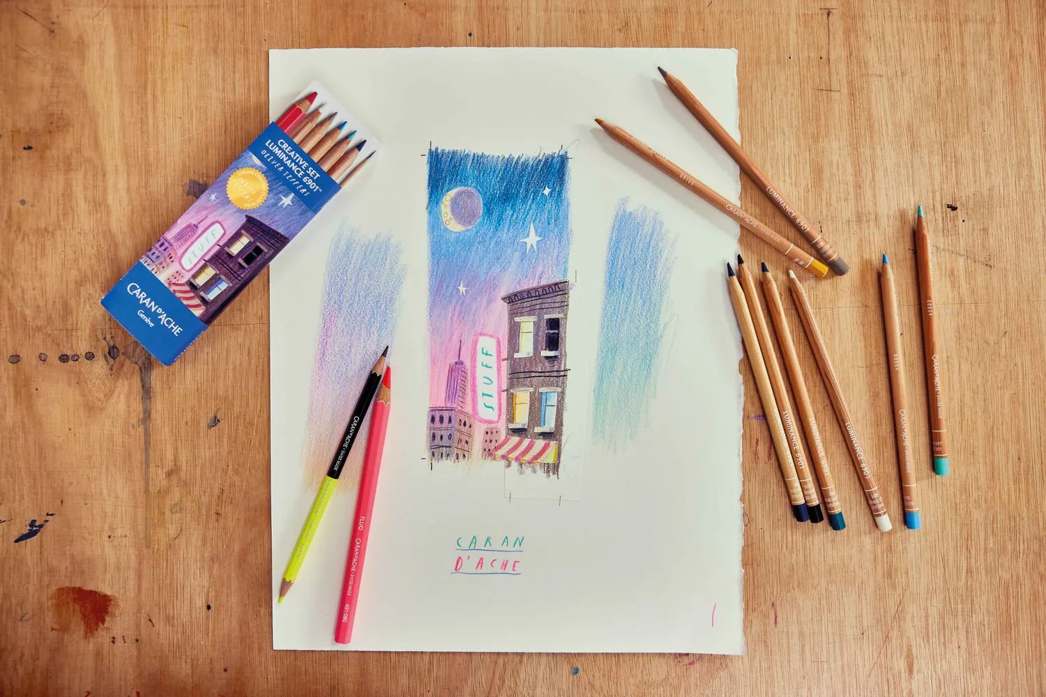 Caran D'Ache Luminance 6901™ Creative Set: Special Edition By Oliver Jeffers