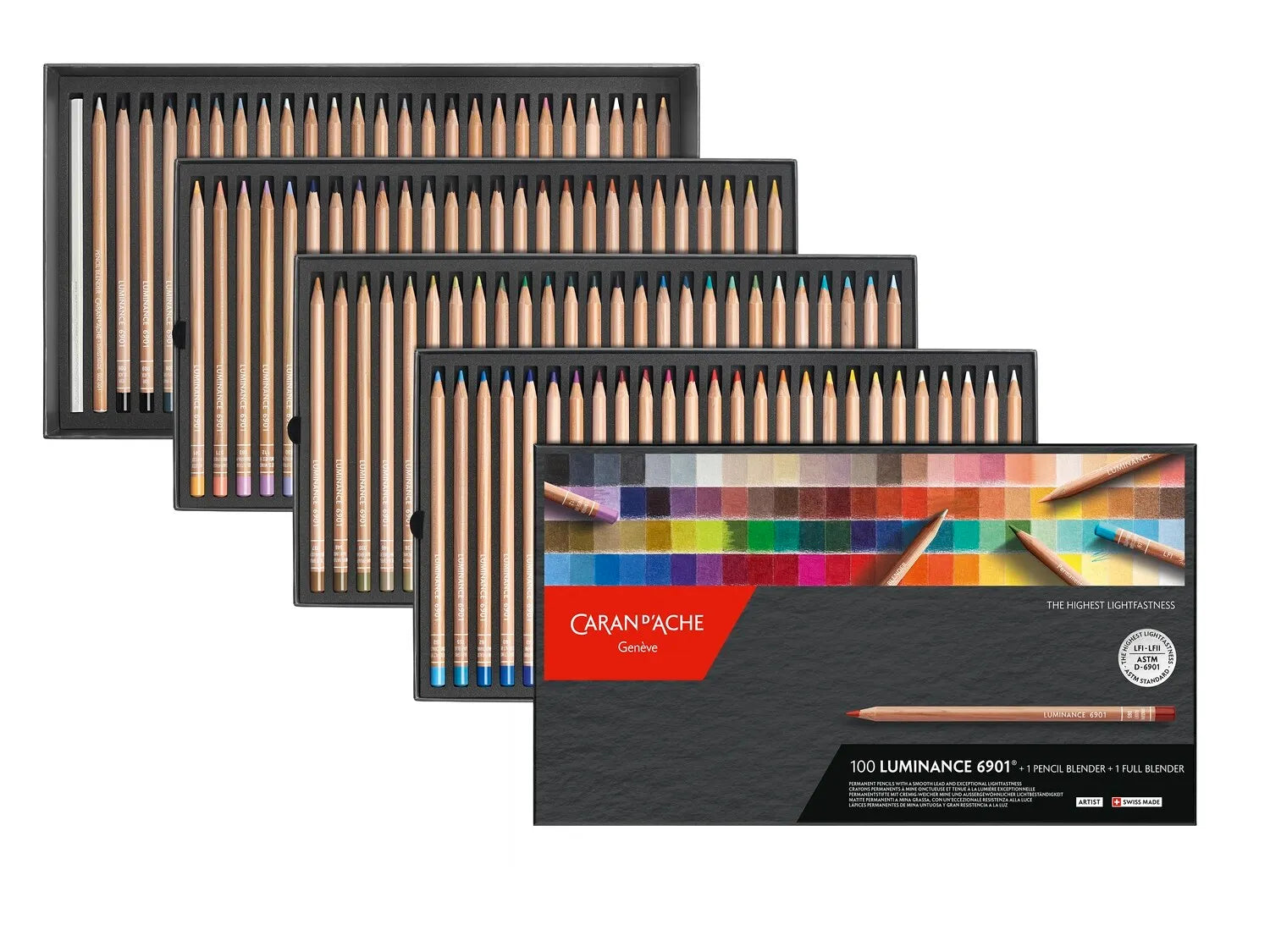 Caran d’Ache Luminance 6901 Set of 100 – Best Artist Colour Pencils