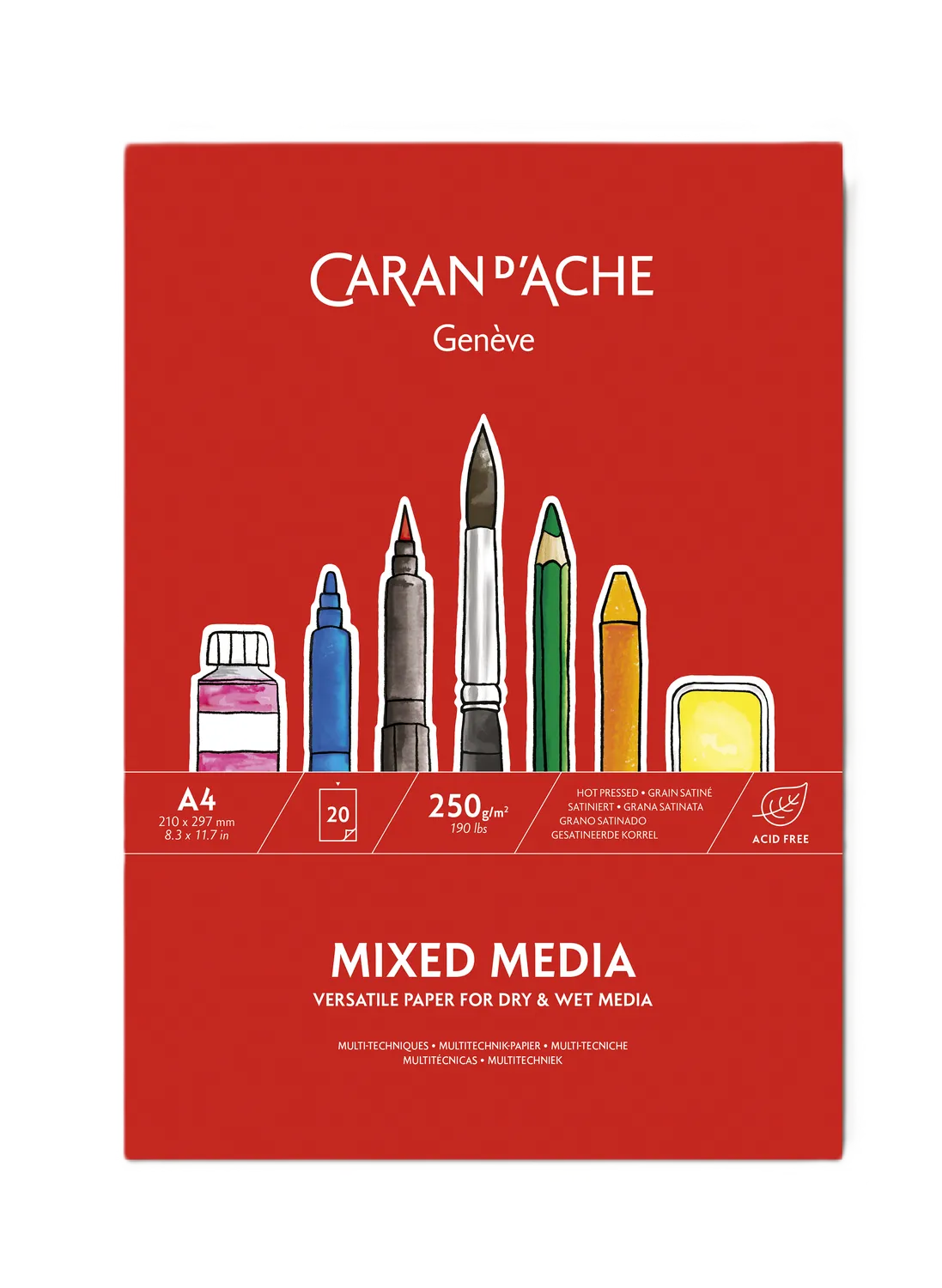 Caran D'Ache Mixed Media Postcards and Book