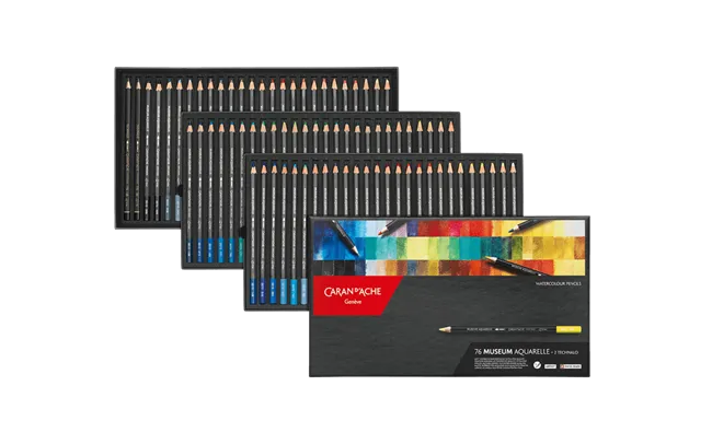 Caran D'Ache Museum Aquarelle Color Pencil 76 Shades