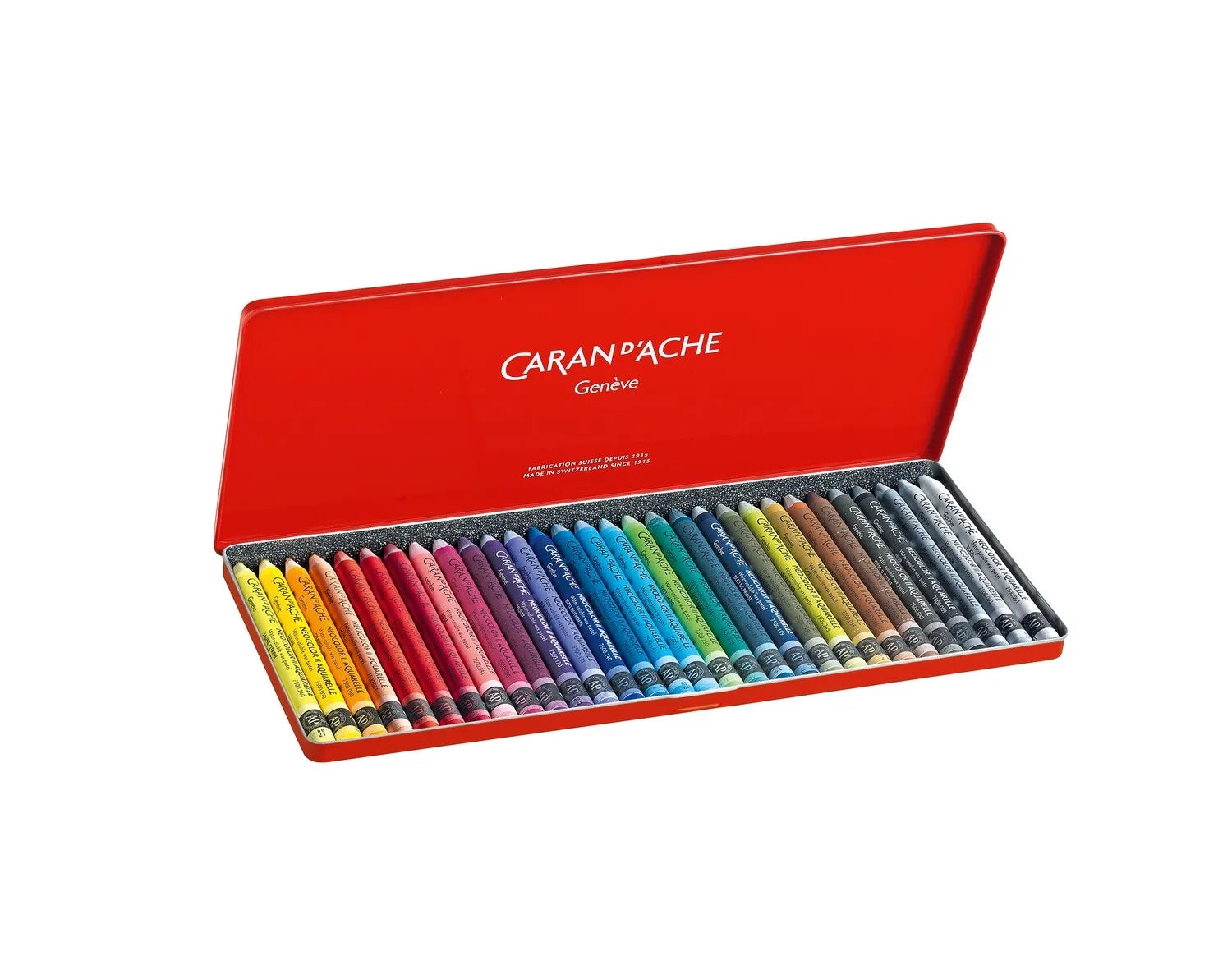 Caran d’Ache Neocolor II Aquarelle Set of 30 – assortment of thirty artist-grade water-soluble wax pastels
